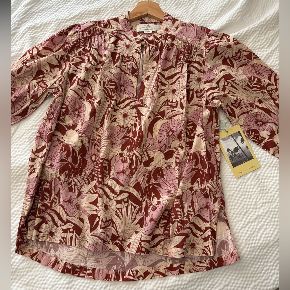 Trovata Floral Boho Style Blouse - Picture 5 of 12